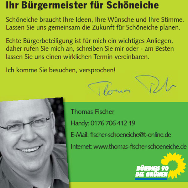 DIN A6 Flyer für Thomas Fischer