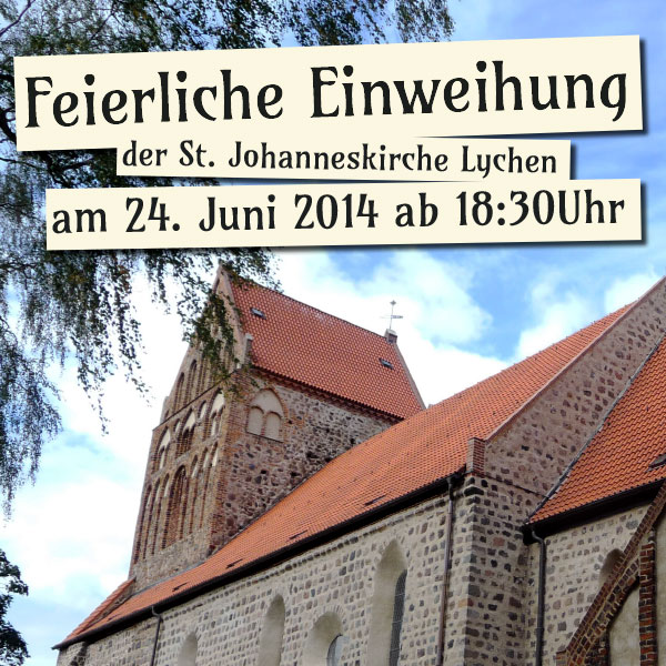 Plakat St. Johannes Kirche zu Lychen