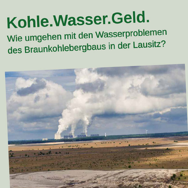 Broschüre "Kohle.Wasser.Geld" der Grünen Liga