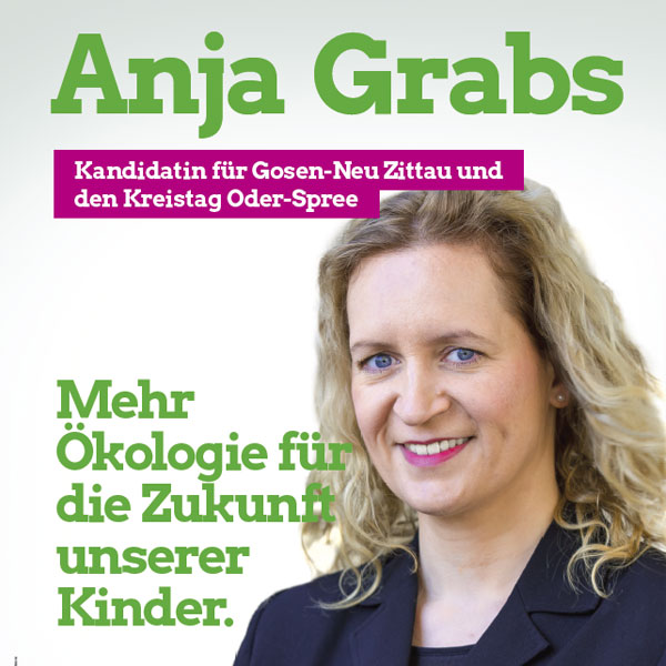 Wahlplakat Anja Grabs