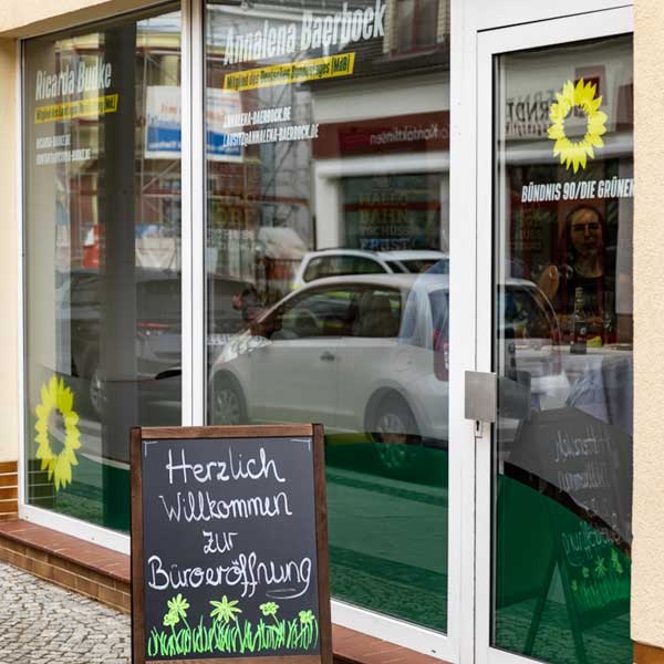 Wahlkreisbüro Annalena Baerbock (MdB) und Ricarda Budke (MdL) in Finsterwalde